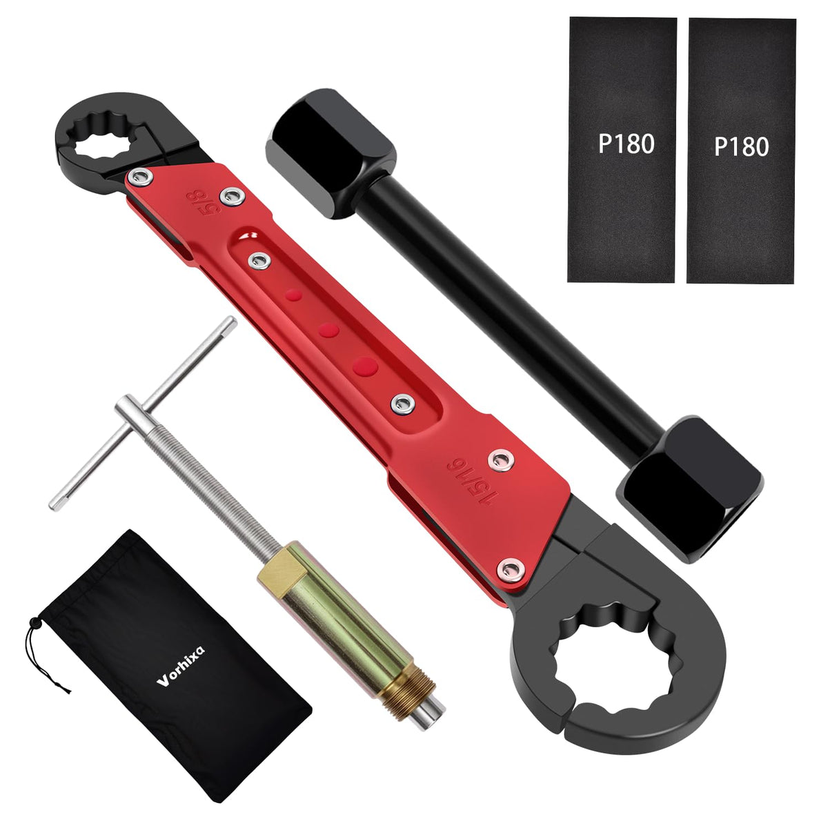 Vorhixa Plumbing Tools with Angle Stop Wrench & Compression Sleeve Puller
