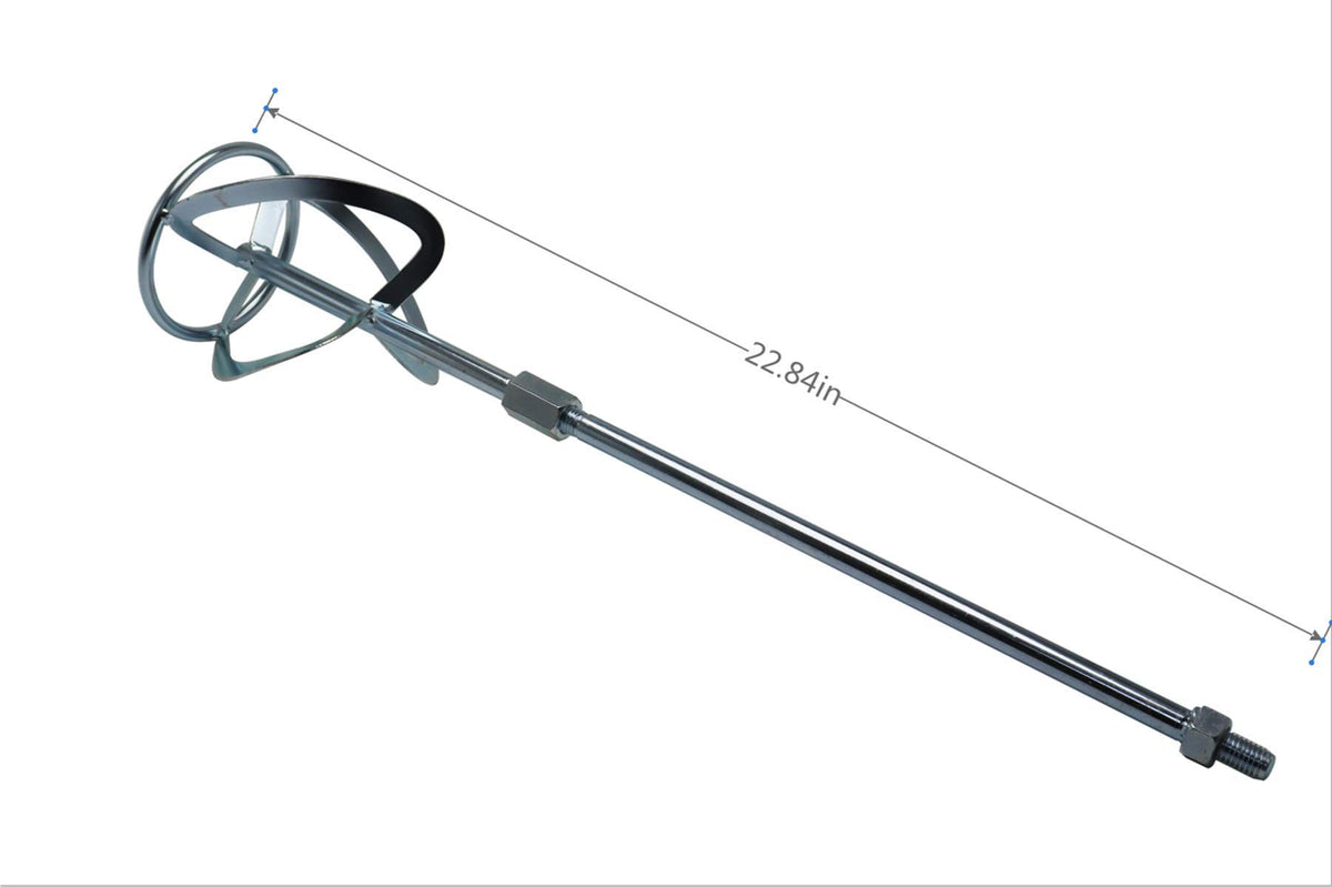 CXCESNS M14 Paint & Concrete Mixing Rod, Galvanized Drill Mixer Attachment