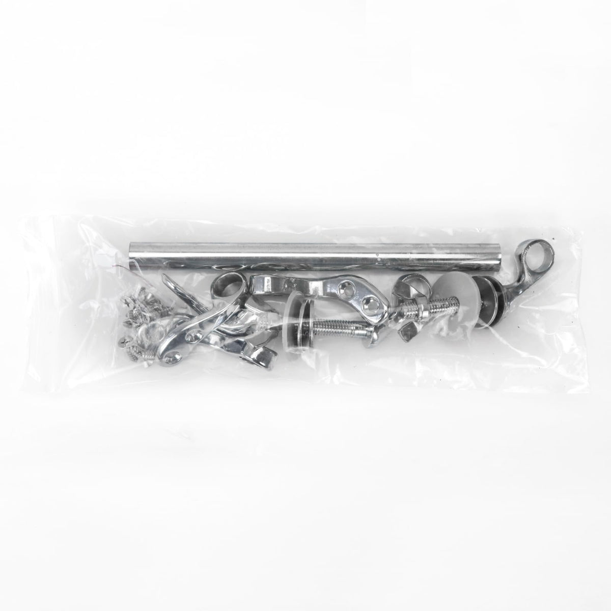 Meaferks Toilet Seat Hinges, Resistant Chrome Finish, Fixed 140mm Standard Toilets Hole Distance, Easy Installation, Replacement Parts for Wood Toilet Seats (MFH01)