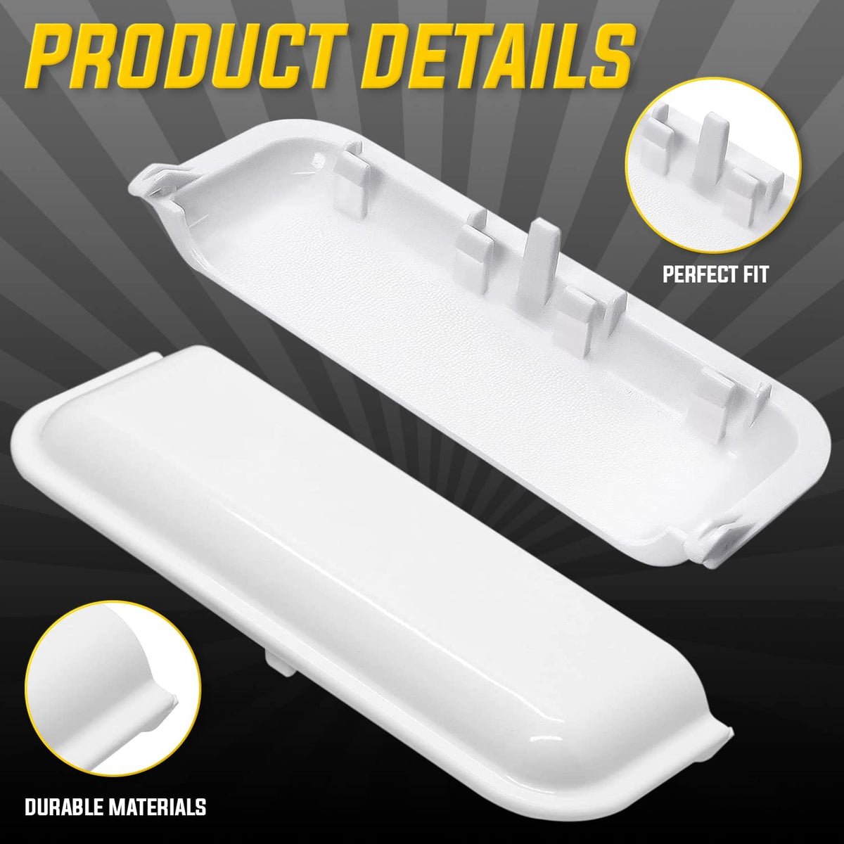 Seentech Upgraded W10861225 W10714516 Dryer Door Handle - Compatible with Whirlpool Kenmore Dryer – Replace: AP5999398 W10861225VP W10714516 PS11731583 (1)