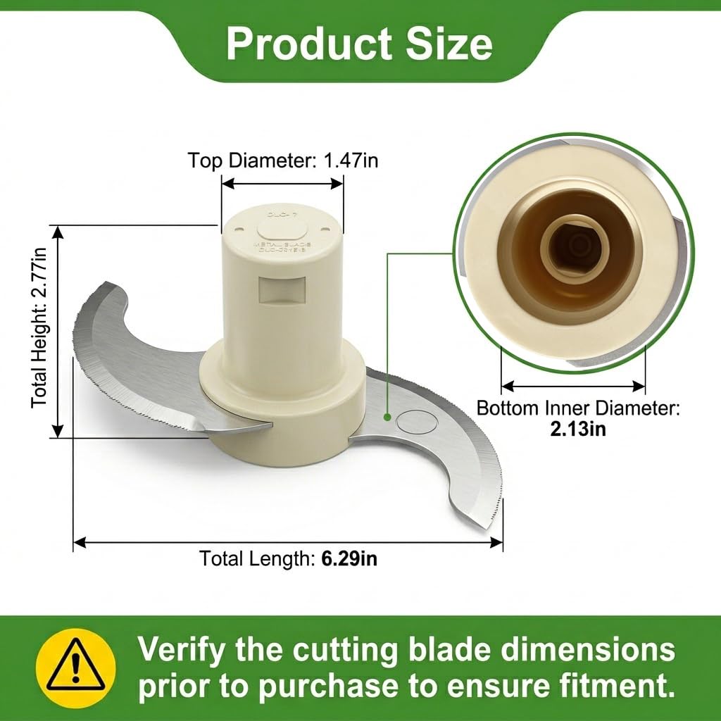 Replace for Cuisinart DLC-001TXA DLC-7 CSR Steel Blade food processor parts