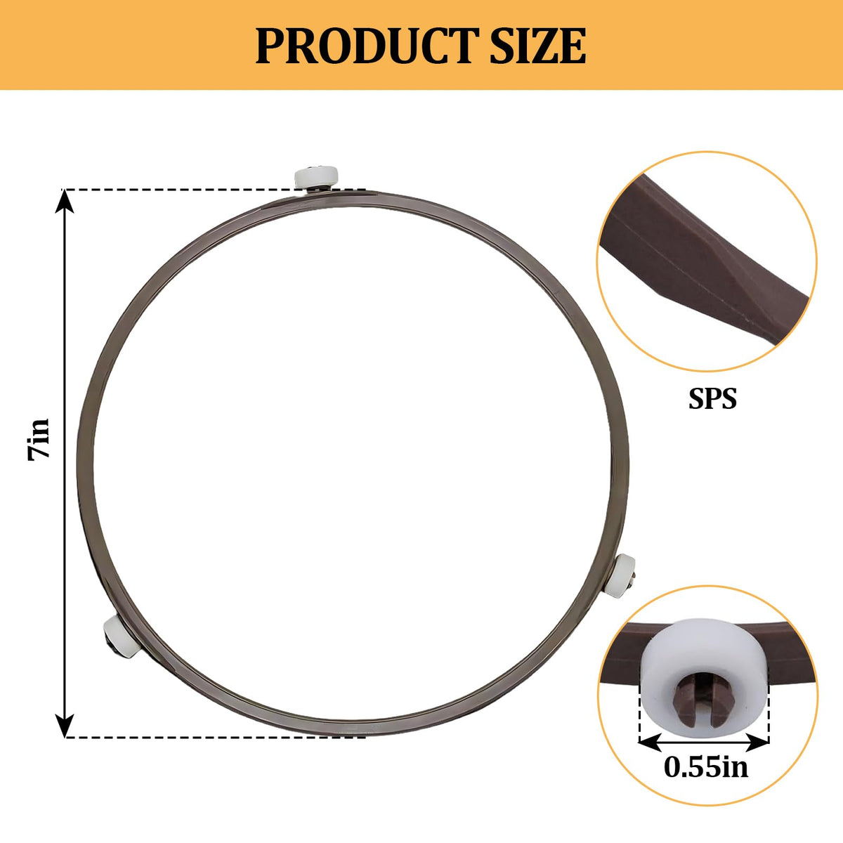 Microwave Turntable Ring Replacement 7-Inch Microw