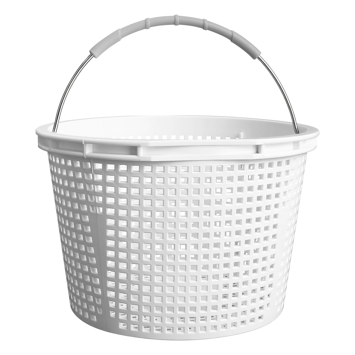 SAQXK 8" Pool Skimmer Basket 542-3240, Stainless Steel Handle, Inground