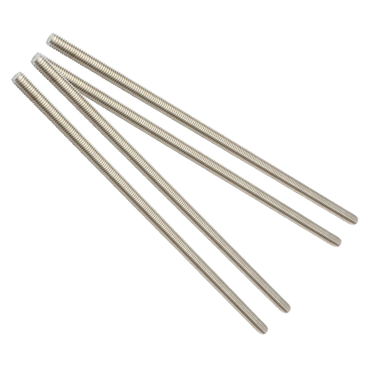 Zadery 304 Stainless Steel 1/4"-20 Fully Threaded Rod, 4 Pieces 47" Length Long Threaded Rods