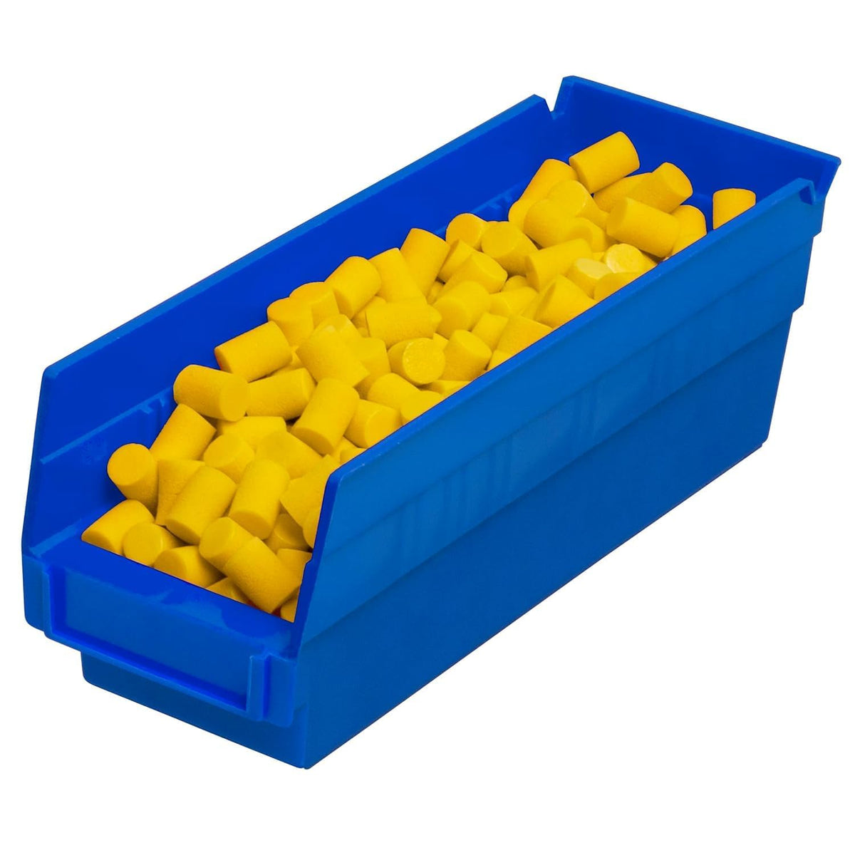 Akro-Mils 30120 Heavy Duty Plastic Shelf Bins, 12"x 4"x 4", Blue, 24-Pack