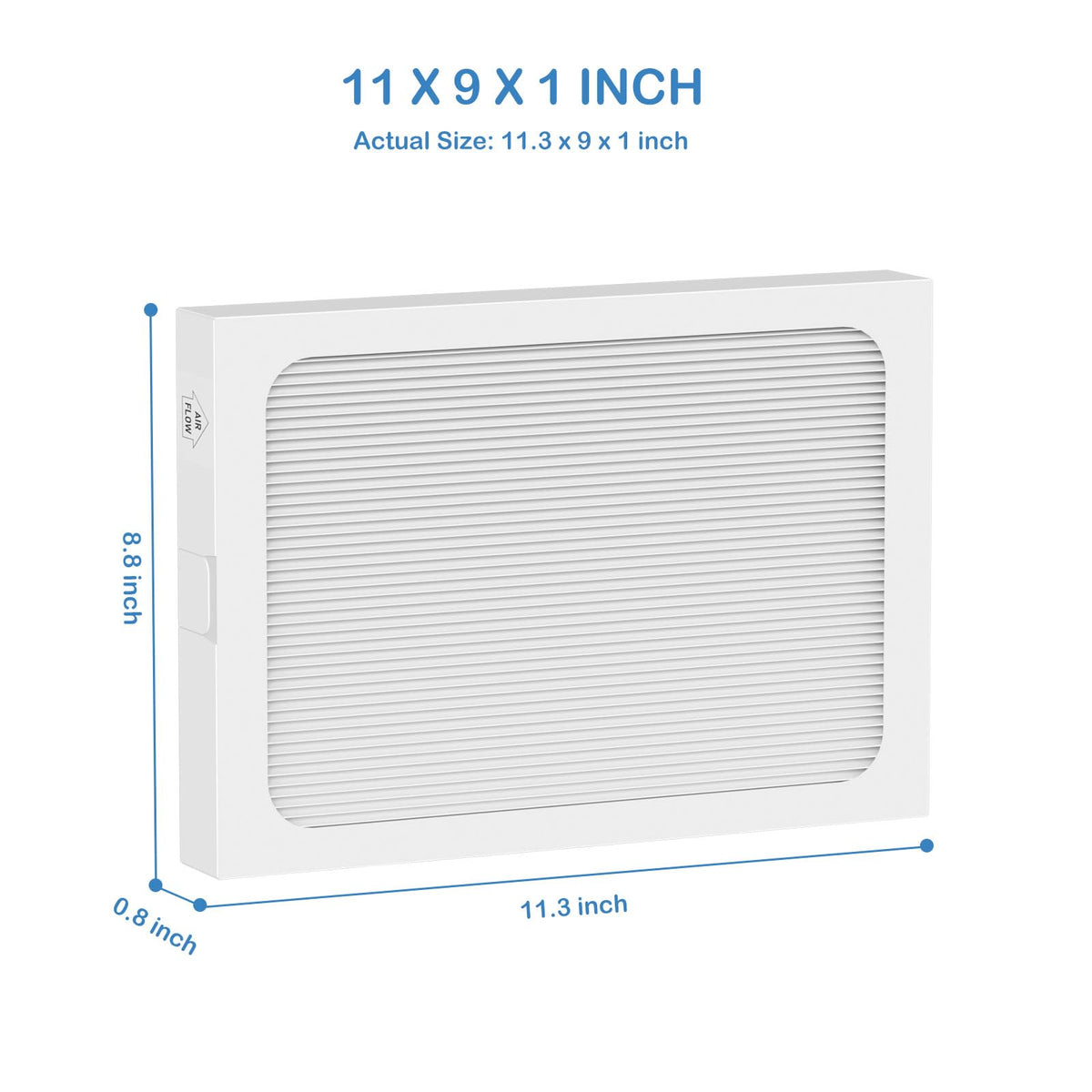 Cooyafan 9 x 11 x 1 MERV 13 Replacement Dehumidifier Filter Compatible with Santa Fe Compact70, Ultra70, Element, Compact2, UA 65H dehumidifier Models, 2 Pack