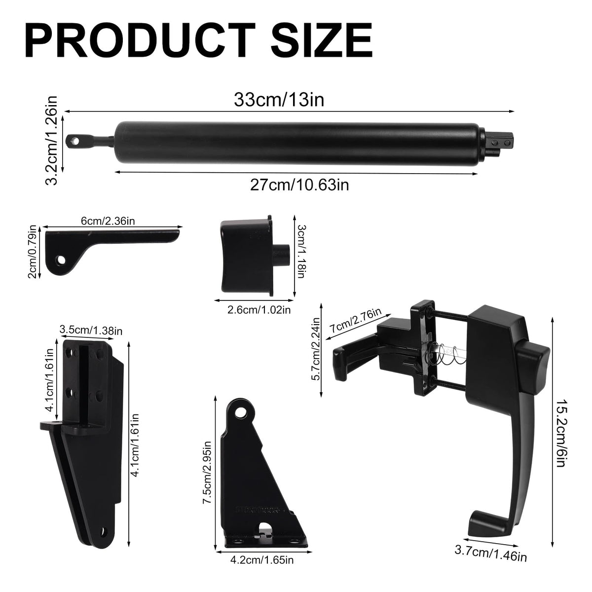 Storm Door Closer & Screen Door Handle, Heavy Duty Screen Doors Kit