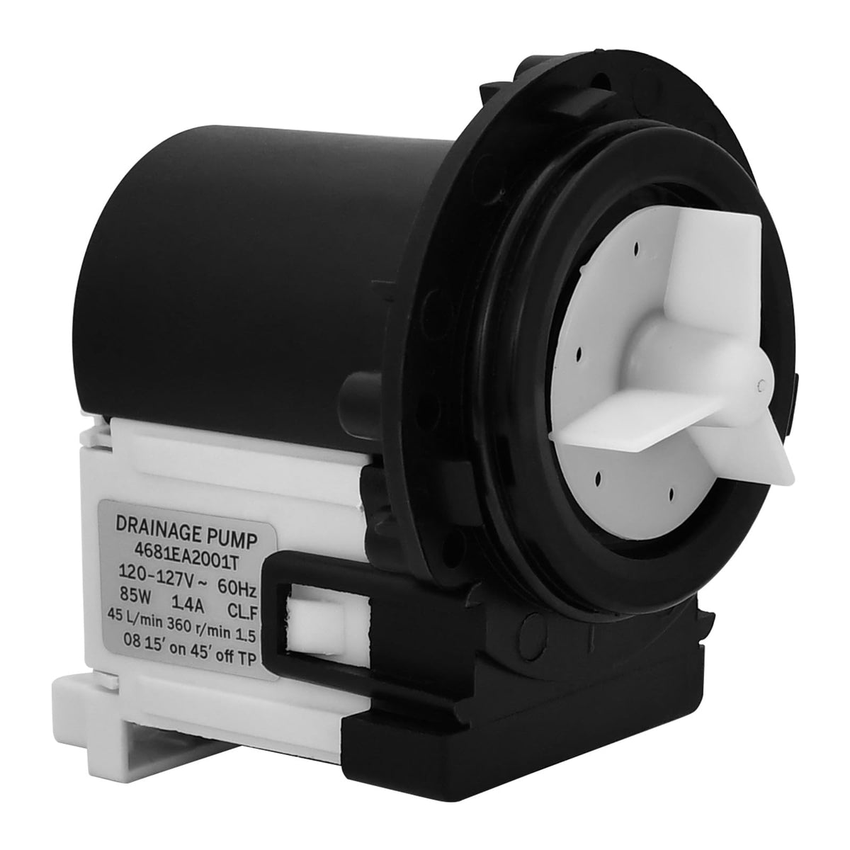 4681EA2001T Washer Drain Pump Motor Replacement for LG & Kenmore, Upgraded High-Flow Front Load Washer Drain Pump, Fits WM2101HW, WM3270CW, WM3670HWA – Replaces AP5328388, 4681EA1007G, 4681EA1007D