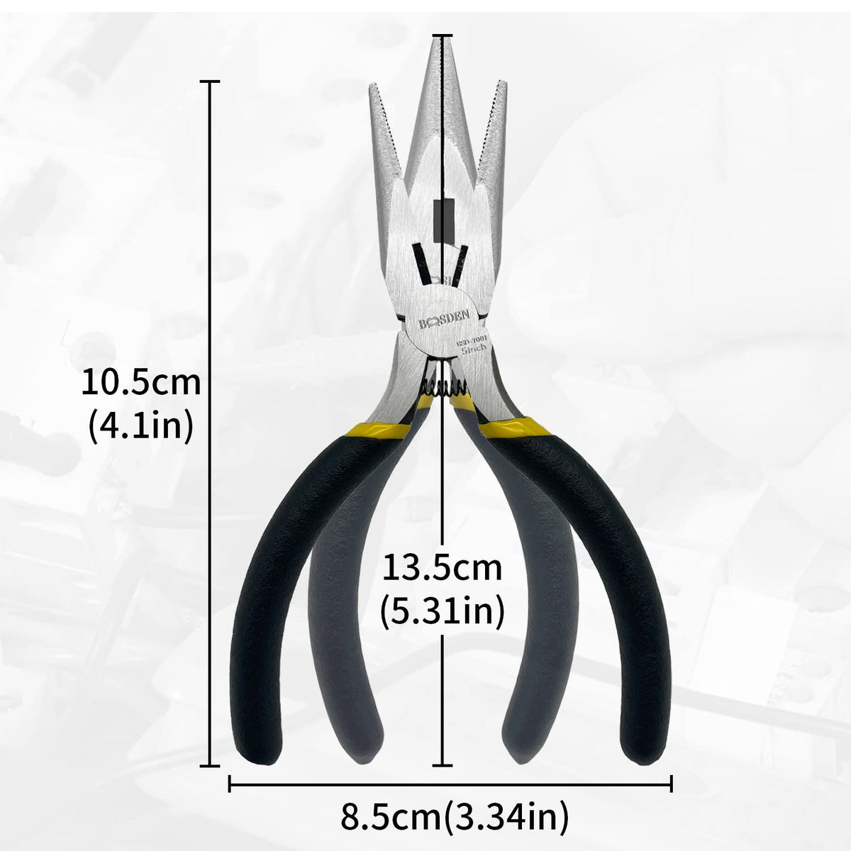 BOOSDEN 5'' Small Needle Nose Pliers 10 Pack, Mini Needle Nose Pliers, Micro Needle Nose Pliers