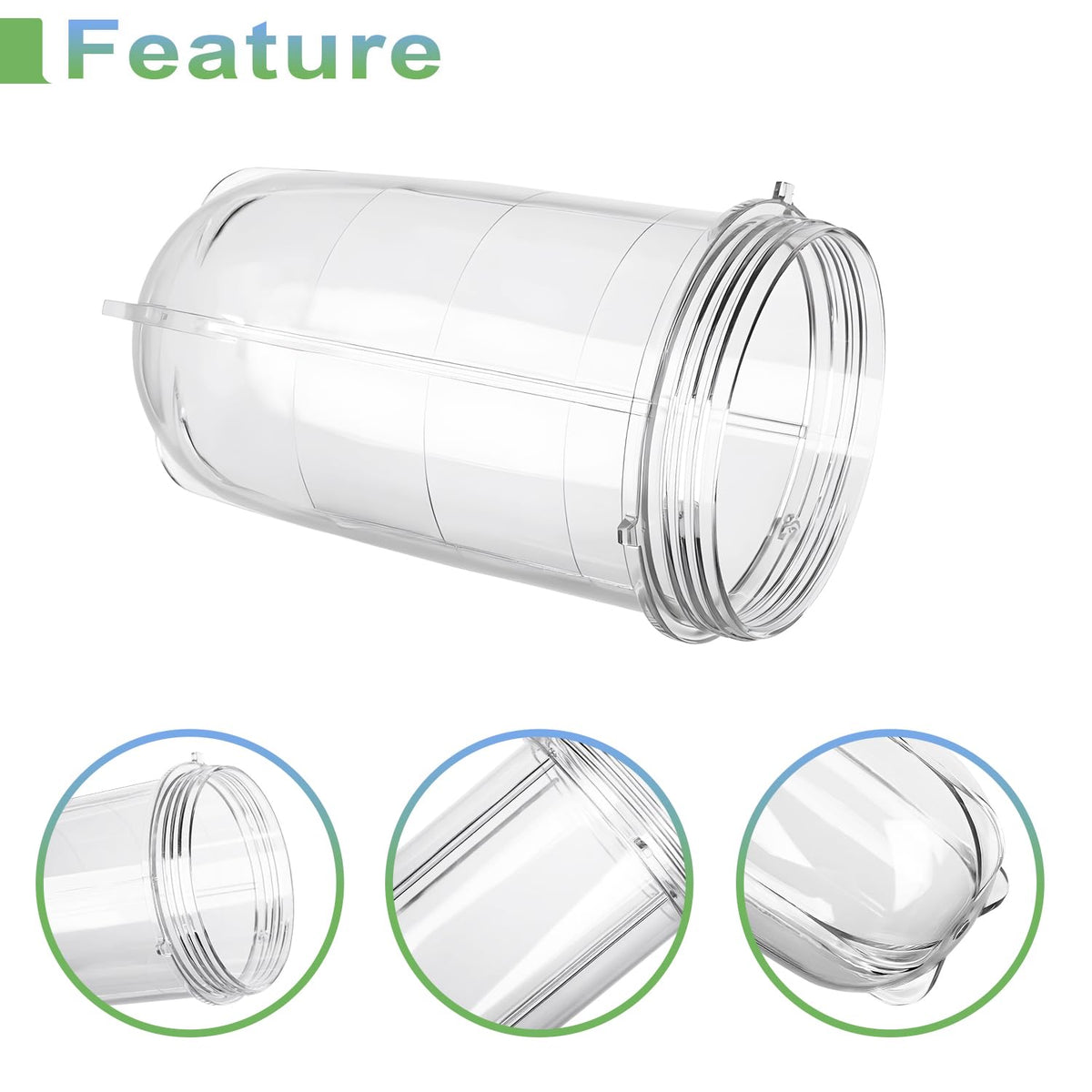 Replacement Parts Set: 16oz Cup+Blade for Magic Bullet MB1001