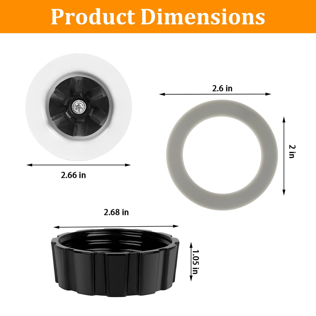 Replacement Parts For Hamilton Beach Blender Blades with Blade Gasket