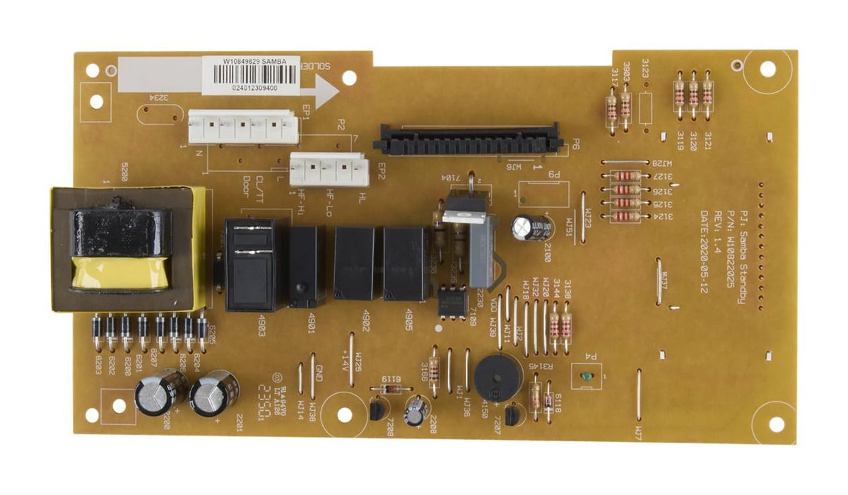 Whirlpool W11552018 Genuine OEM Microwave Electronic Control Board Replacement Part - Replaces W10831030, W11106356, W10849829, W10886650, W10892389, and W11544451