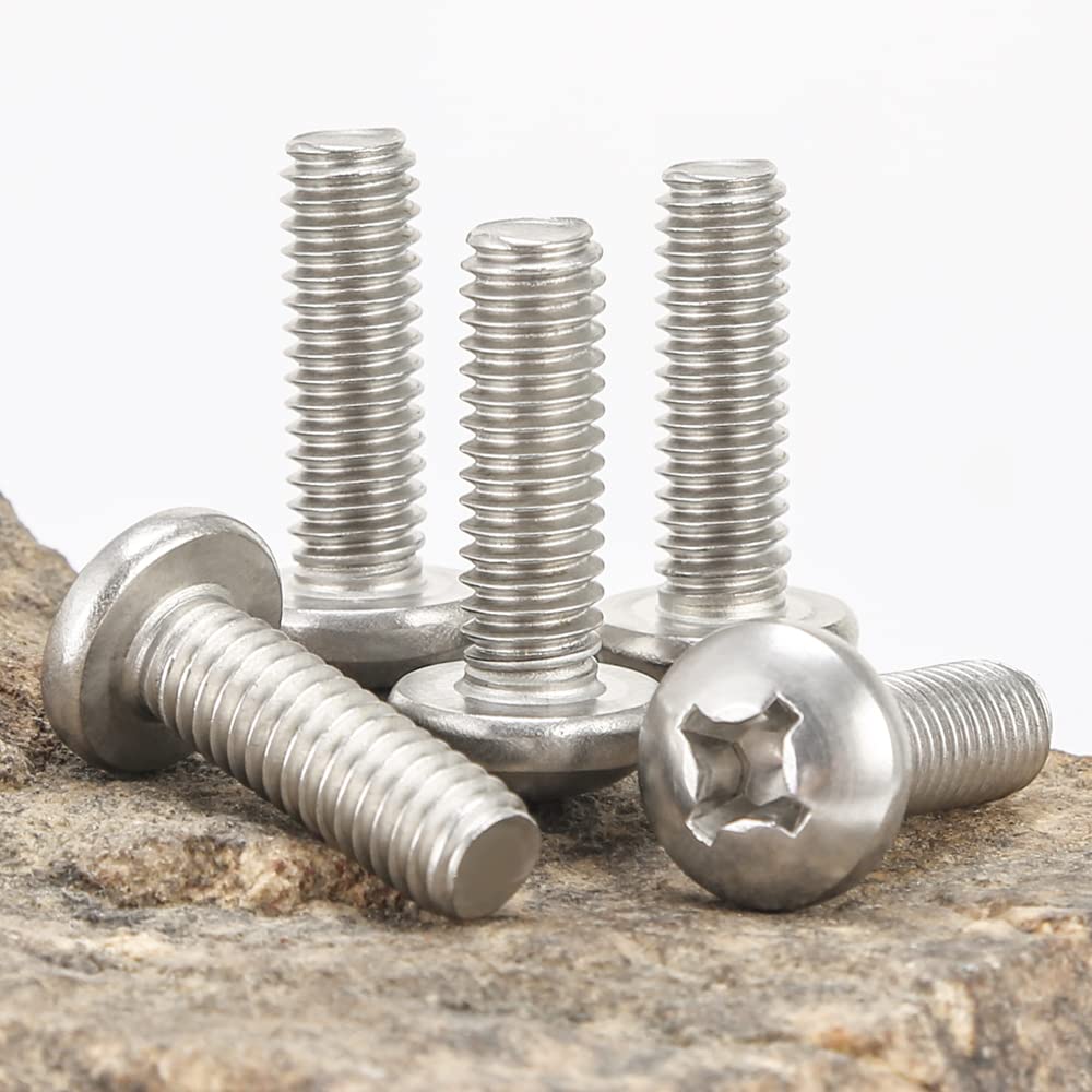 815pcs Machine Screws Assortment Kit,#10-24 #8-32 #6-32 Phillips Pan Head nut and Bolt Assortment Kit (with Lock&Flat washers・Wrenches) Stainless Steel Screw Bolt nut washers Assortment kit with case