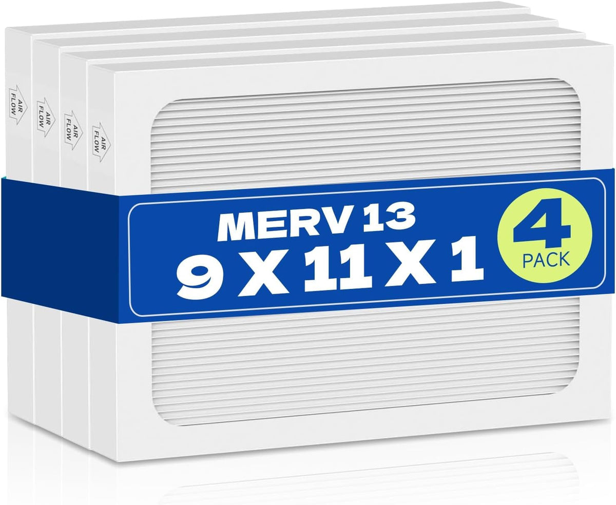 9 x 11 x 1 Dehumidifier Replacement Filters 4 Pack, Compatible with Santa Fe Compact70, Ultra70, Element, Compact2, UA 65H