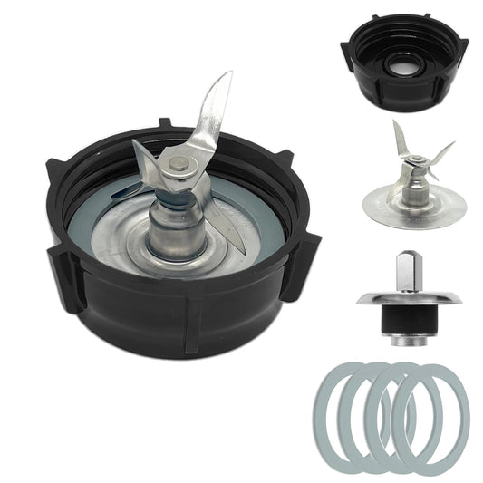 for Oster Blender Replacement Parts Kit - Ice Crusher Blade with Jar Base Cap, Coupling Stud Slinger Pin & 4 Rubber O Ring Sealing Gaskets