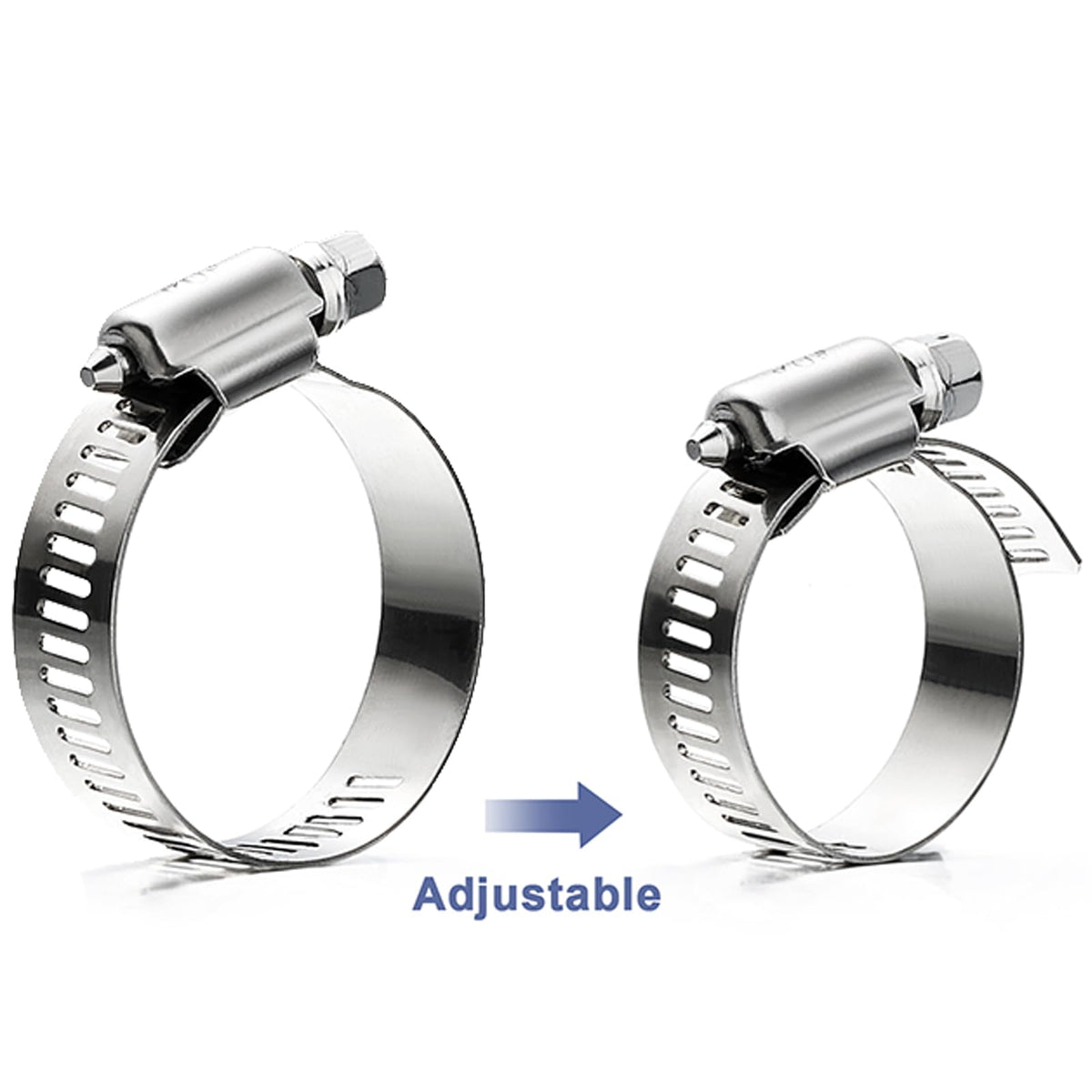 Hose Clamp Assortment- Vesmikit 180 PCS Stainless Steel Hose Clamps Kit