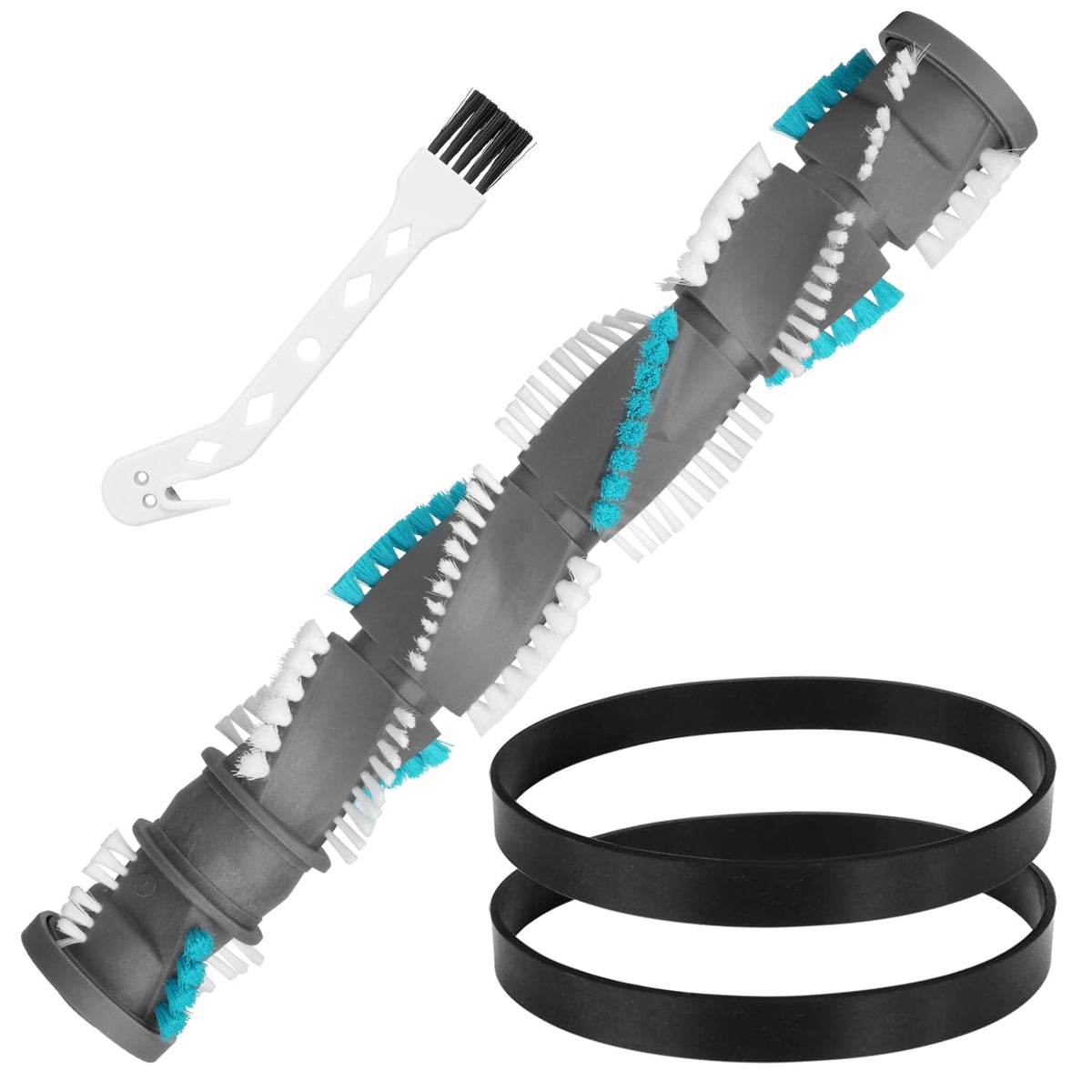 LAOYE Brush Roll & 2 Vacuum Belts Replacement for Bissell 2191 2191U 2191X 1700 17003 17004 1701 1739 1739R 1240 12401 12B1 PowerForce Helix (Turbo) Upright Vacuum Series, Replace Parts 2038072