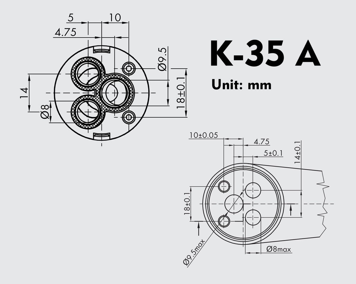 K35A Faucet Cartridge of Kerox, Replacement Cartridge Compatible with La Torre, Gerber, Danze & Moen, Single Lever Shower Tub Repair, KN35A 35mm 1 3/8" Mixer Tap Cartridge Replacement (1 Pack)