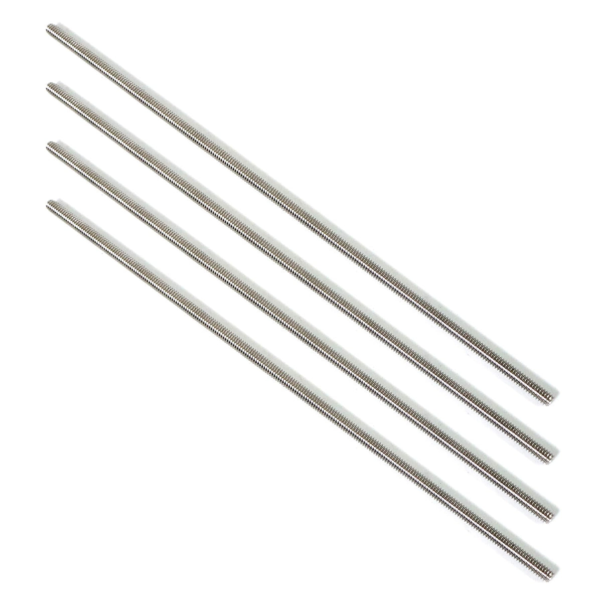 NIDAYE Stainless Steel Fully Threaded Rod, 1/4" -20 Thread Size, 48" Length, Right Hand Threads, 4 Pieces