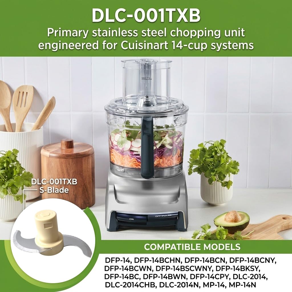Replace for Cuisinart DLC-001TXA DLC-7 CSR Steel Blade food processor parts