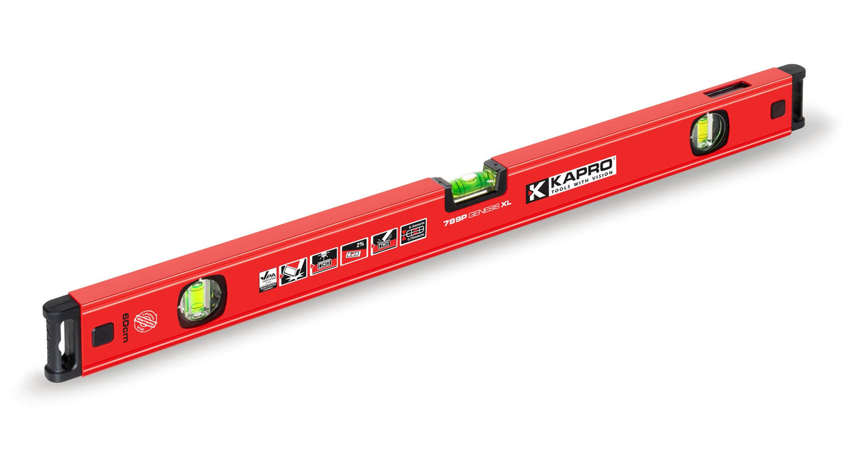 Kapro - 781 Genesis Box Level - Features Horizontal Vial and Dual-View Plumb Site - VPA Certified - Aluminum - 24 Inch