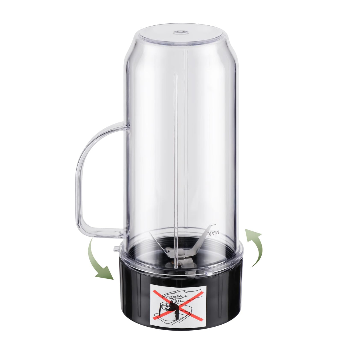 Equust 2-pack Cross Blade Blender Replacement Parts Work with Magic Bullet 250w Blenders Model MB1001 Series, Black