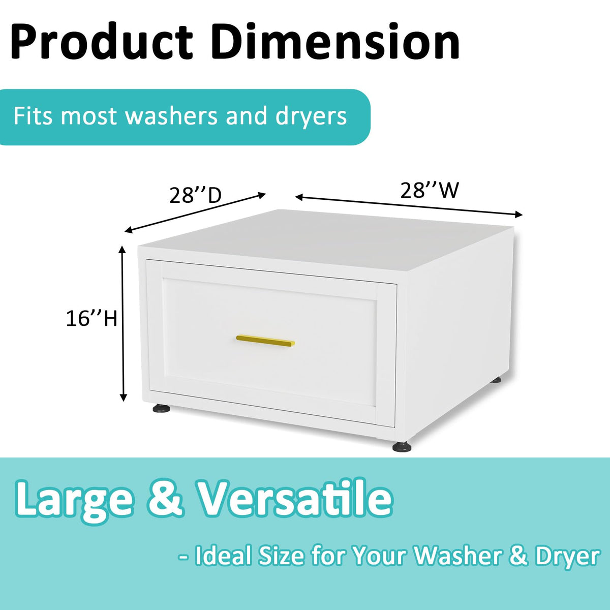 Qxdyt 2-Pack Washer and Dryer Pedestals,440LBS Met