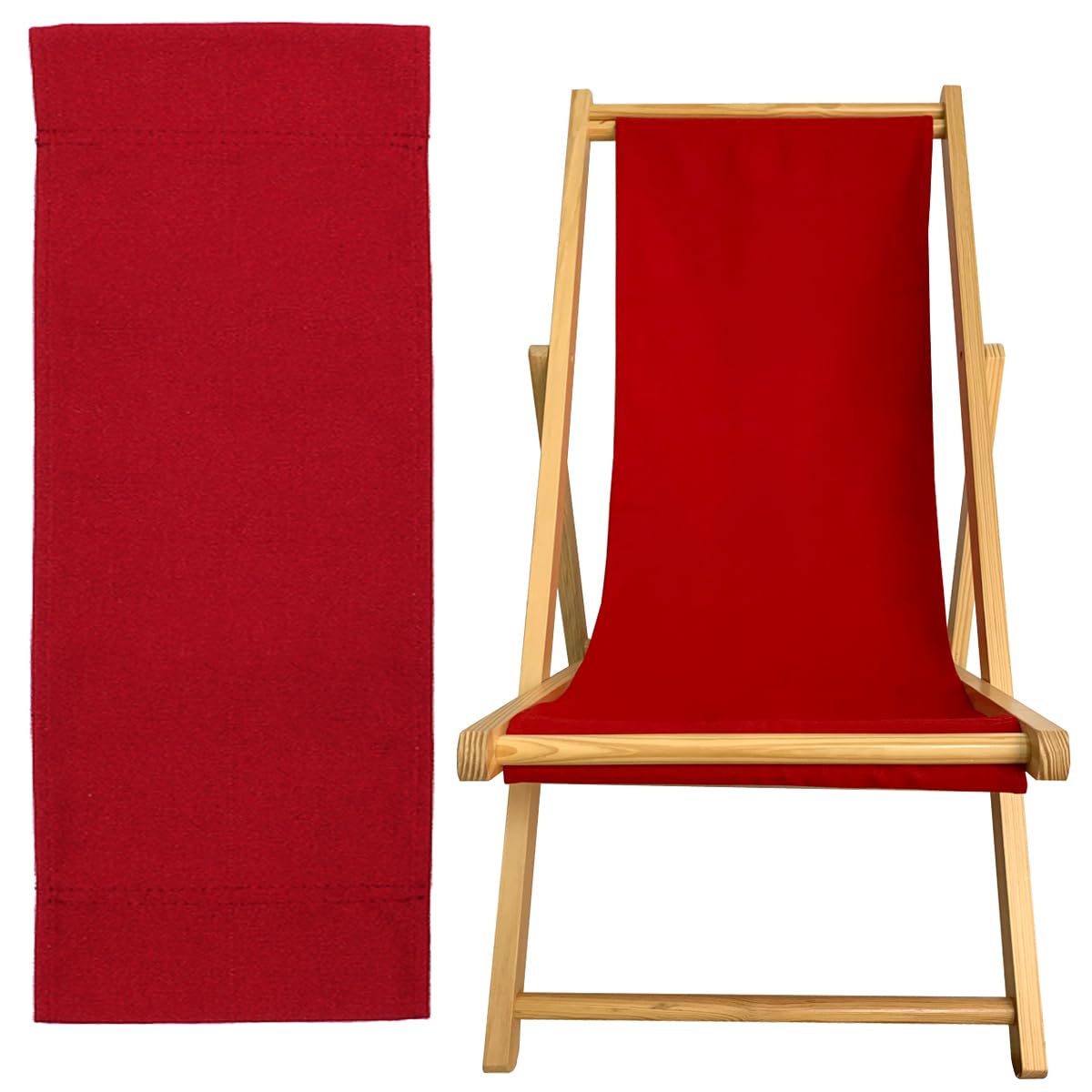 TBACW Patio Lounge Chair Replacement Canvas - Only Canvas