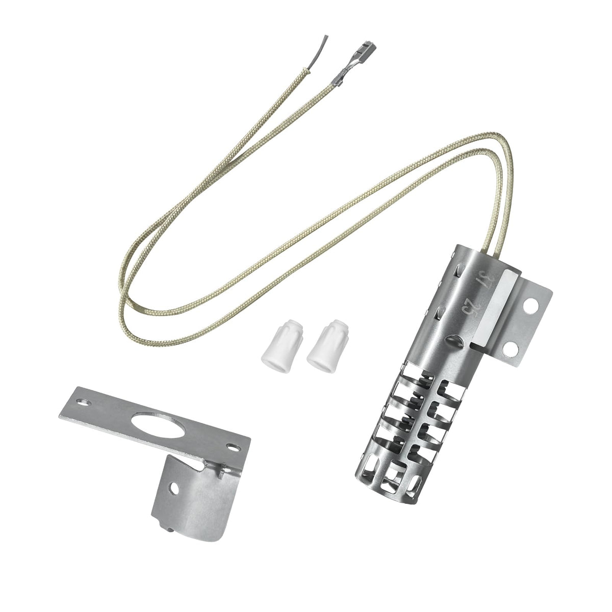Upgraded WB2X9154 XL44 WB13K10027 Gas Range Oven Stove Round Ignitor Kit(3-1/2'' long 120V 2.5-3.0 A) for GE Hotpoint Kenmore Roper– Igniter Replacement for WB02X9154 WB13K3 WB13K4 300259 GR403