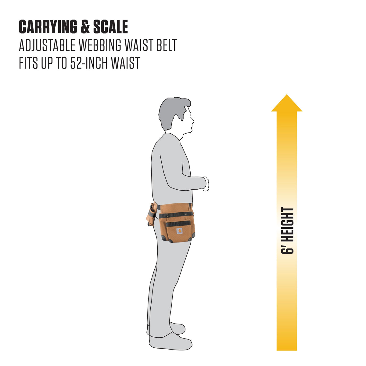 Carhartt 7 Pocket Tool Belt Carhartt Brown