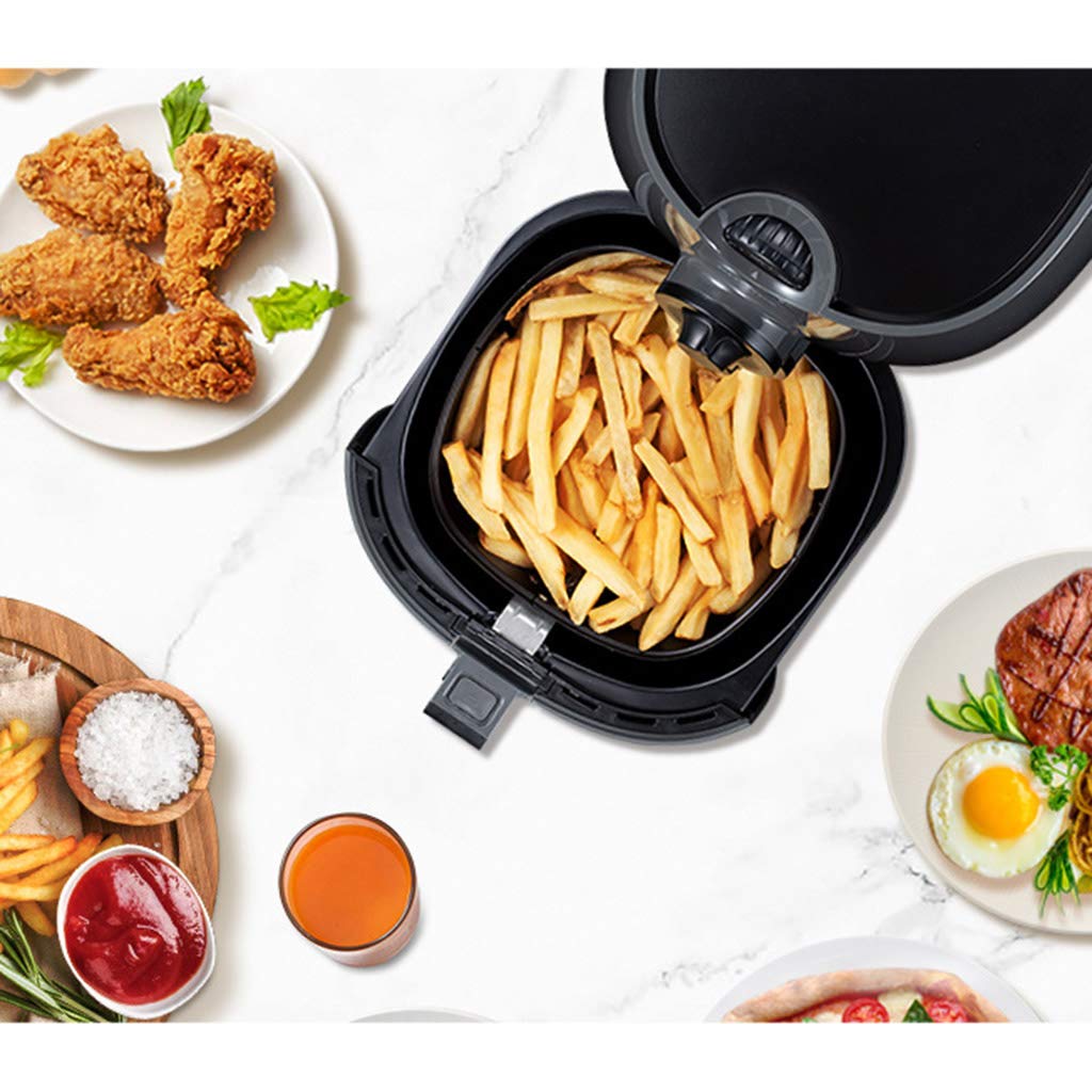 YILIANLIN 2.6L 3.5L Non-stick Air Fryer Basket Baking Drain Oil Frying Accessories Kitchenware Air Fryer Basket Replacement Power Air Fryer Xl, Black
