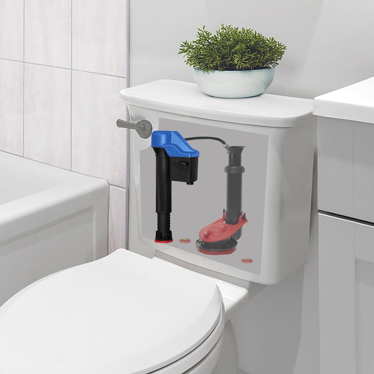 Korky Fits TOTO Toilet Fill Valve - Fits G-Max and Power Gravity Toilets