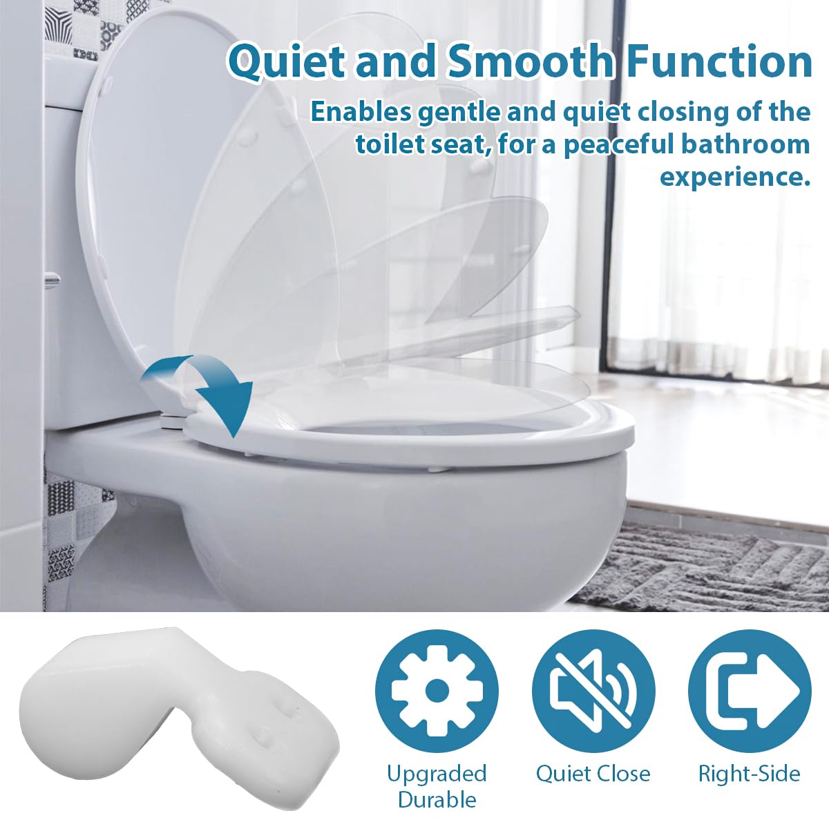 Replacement Slow Close Hinge Bracket for Bemis Nextstep Toilet Seat Right