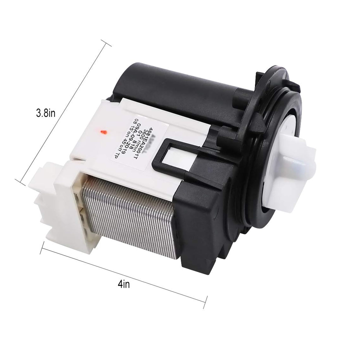 4681EA2001T WM3170CW WM3670HW WM3670HVA Drain Pump OEM fit for LG Kenmore OEM Washer WM3997HW WM3270CW WM3770HVA WM2101HW fit for Kenmore Elite 796403119 796410733 796412722 AP5328388 prime&swift