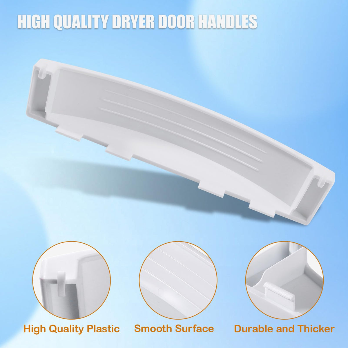 2 Pack Dryer Door Handle Replacement for GE Stacka