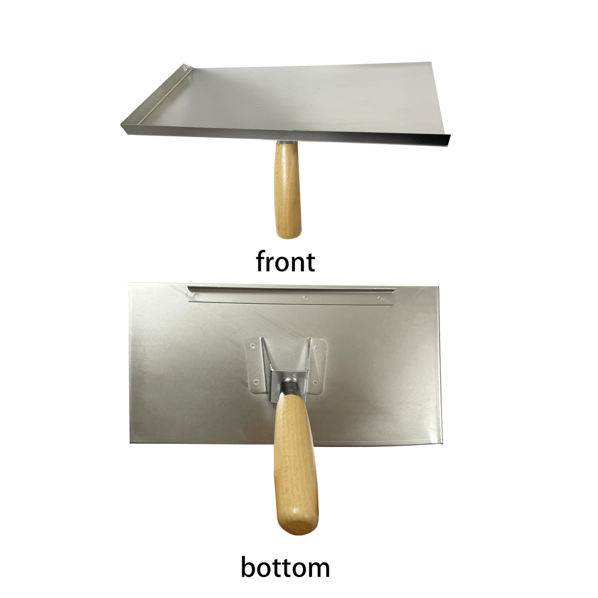 Stainless steel Pointing Brickwork Hawk,Mortar rack with wooden handle - 150x300 mm - for grouting, bricklaying, and jointing - includes mortar axe, shovel, grouting board, DIY.