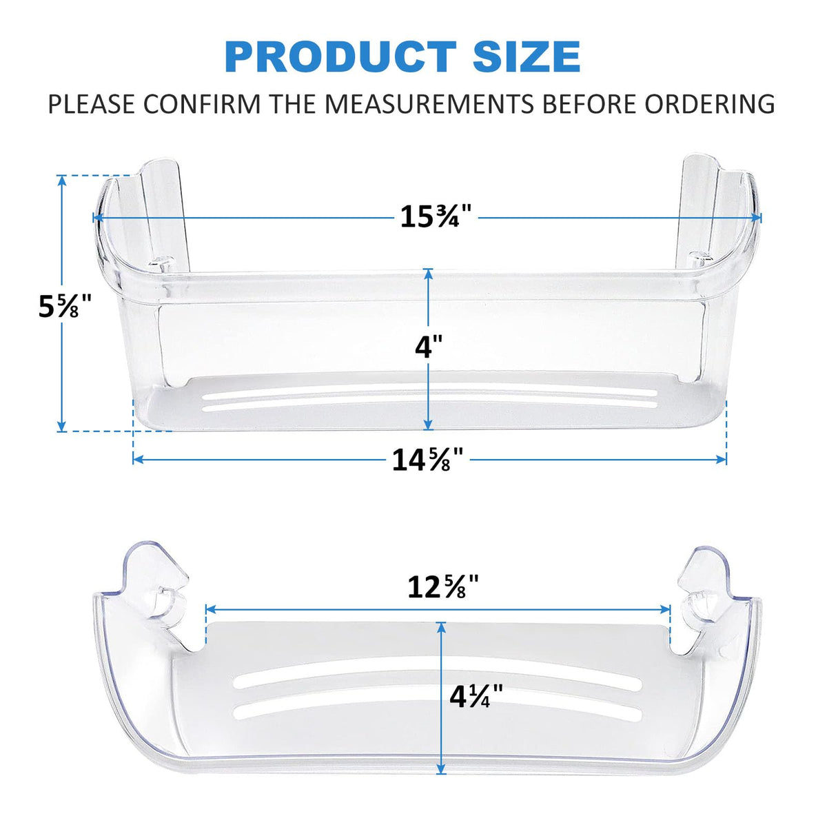 2 Pack UPGRADED 242126602 Refrigerator Door Bin Sh