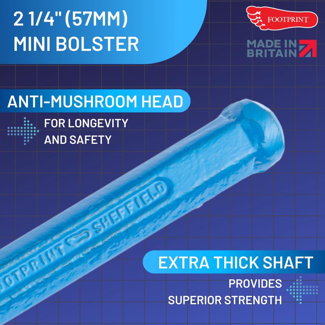 Footprint Brick Bolster, Electricians Bolsters & Flooring Chisel