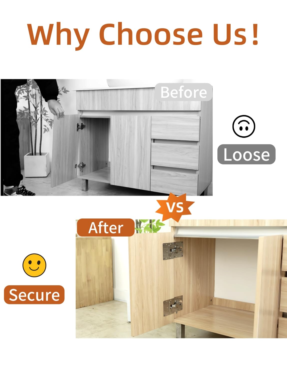 20PCS Upgraded Cabinet Hinge Repair Plate FOGZUVR Durable for Cabinet Doors
