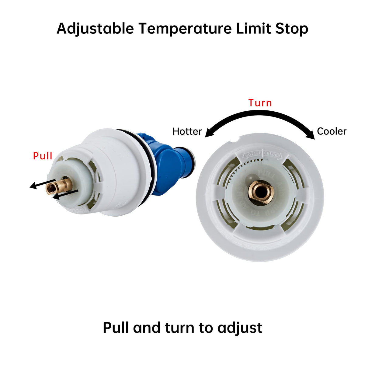 RP19804 RP46074 Shower Cartridge Replacement for Delta 1300/1400 Series 13/14 Series, Compatible with Delta Monitor MultiChoice Rough-in Valve, Include RP22734 (RP46074+Bonnet Nut)