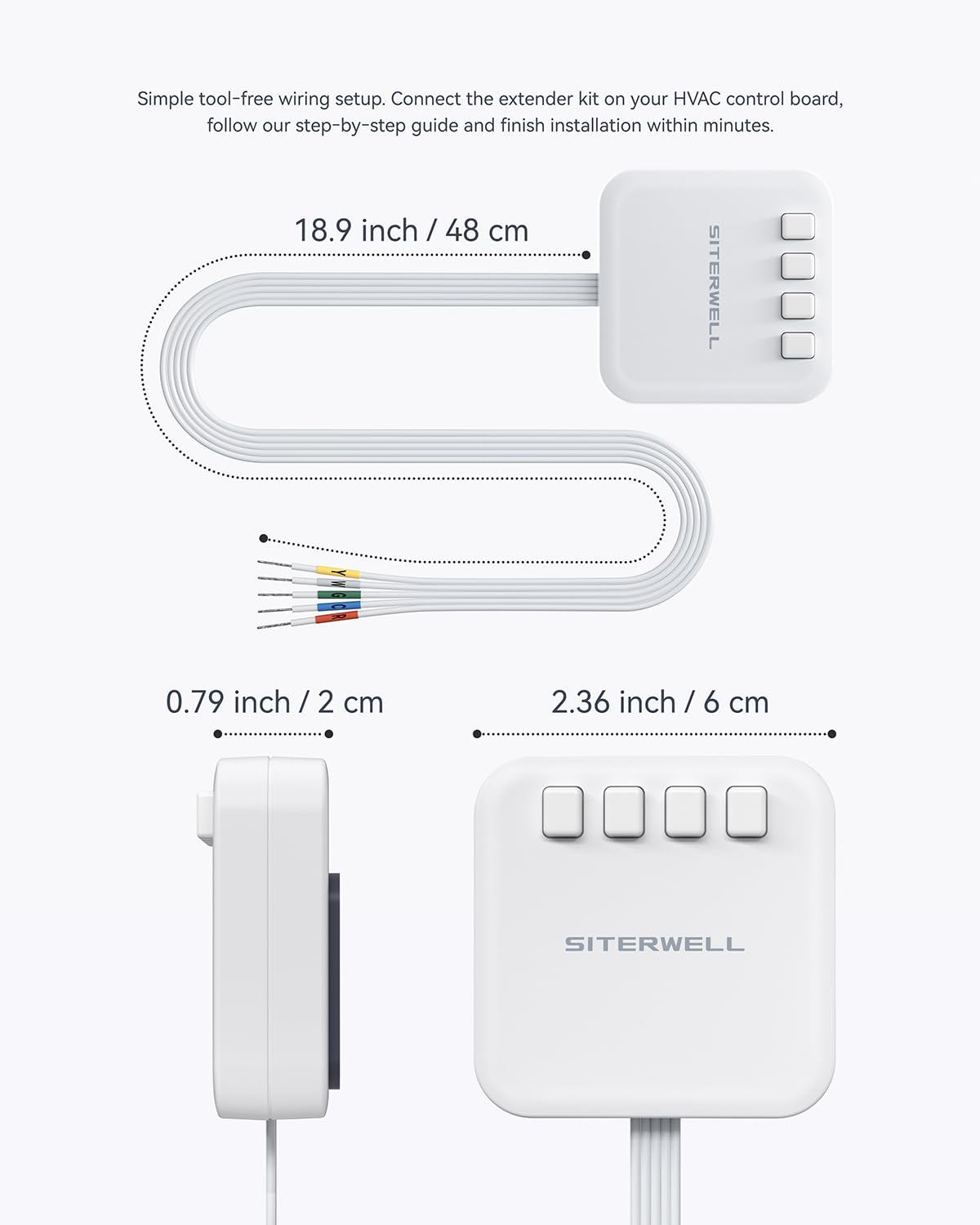 Power Extender Kit C-Wire Adapter, 24VAC Common Wire Solution