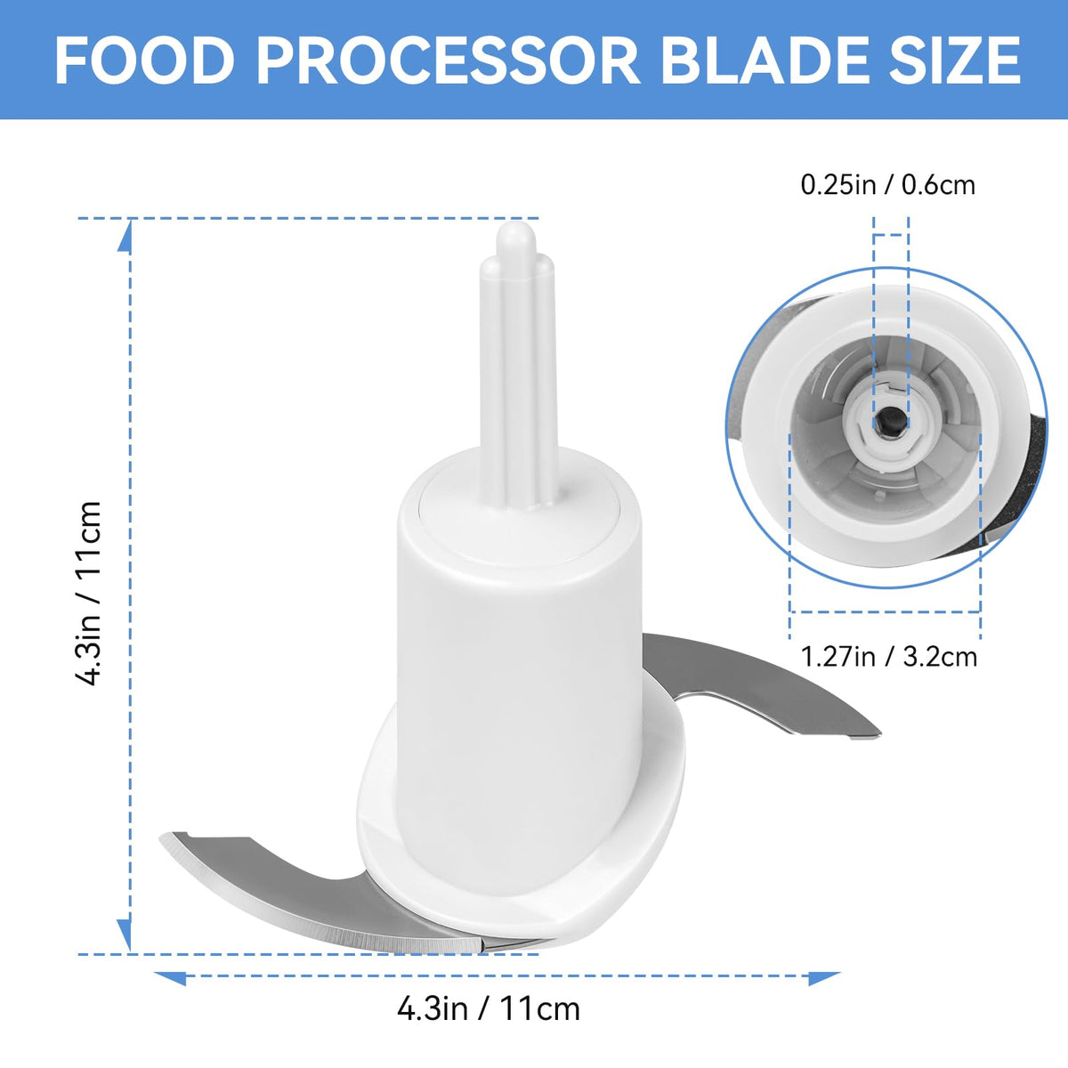 CH-4CB Chopping Blade Replacement for Cuisinart 4 Cup Mini Food Processor