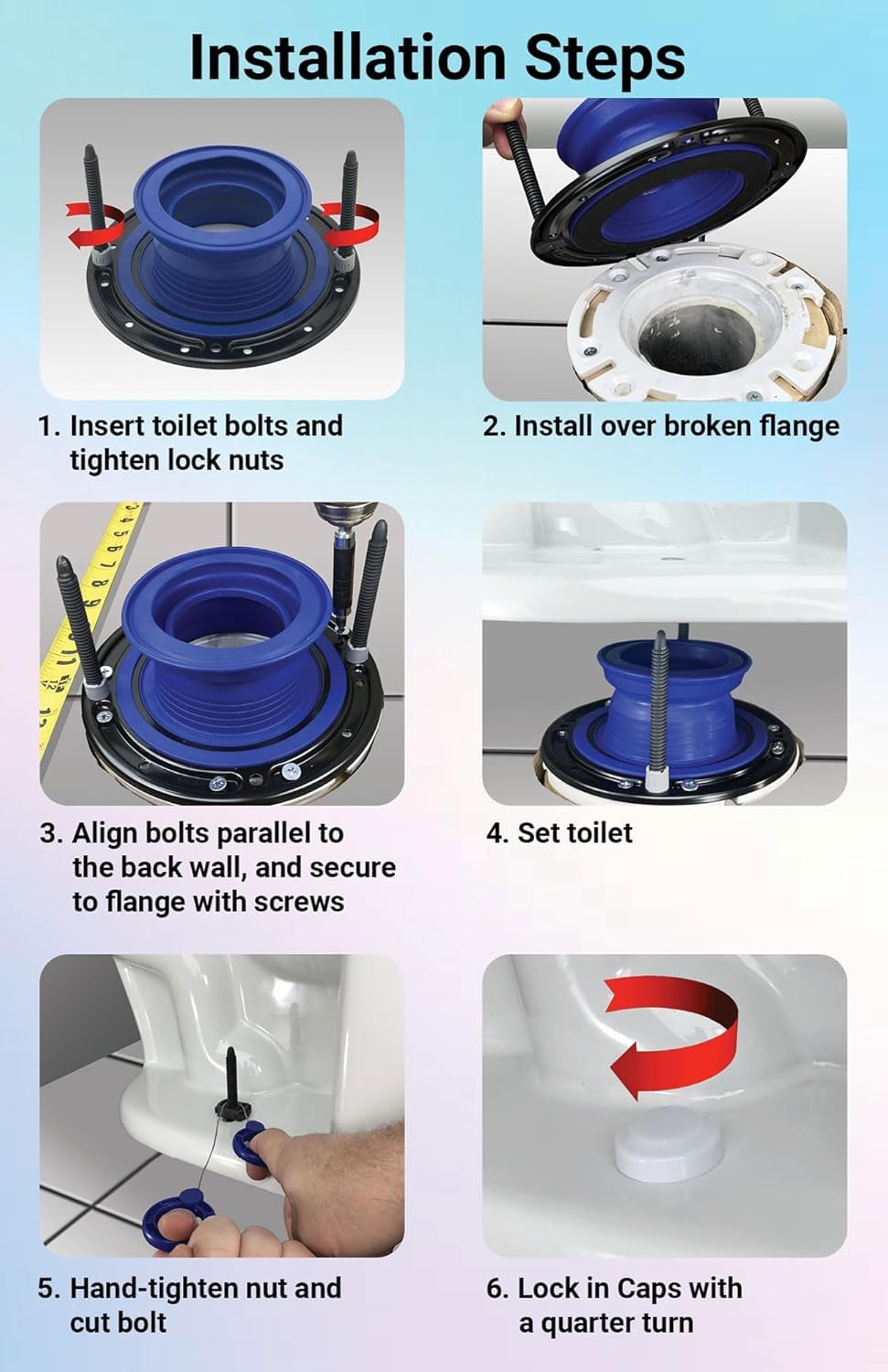 One N Done 400DS Toilet Flange Repair Kit – Deepest Seal – Diamond Saw