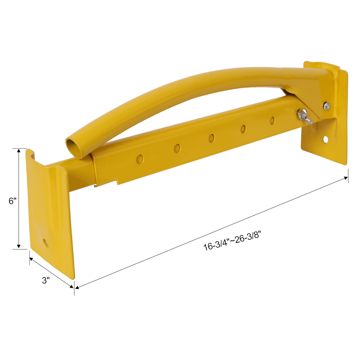Adjustable Brick Tongs Heavy Duty Brick Carrier Tool Paver Lifting Clamp with 26 Inch Jaw Width Yellow Powder Coated Steel Construction for Masonry Bricklaying and Hardscape Projects