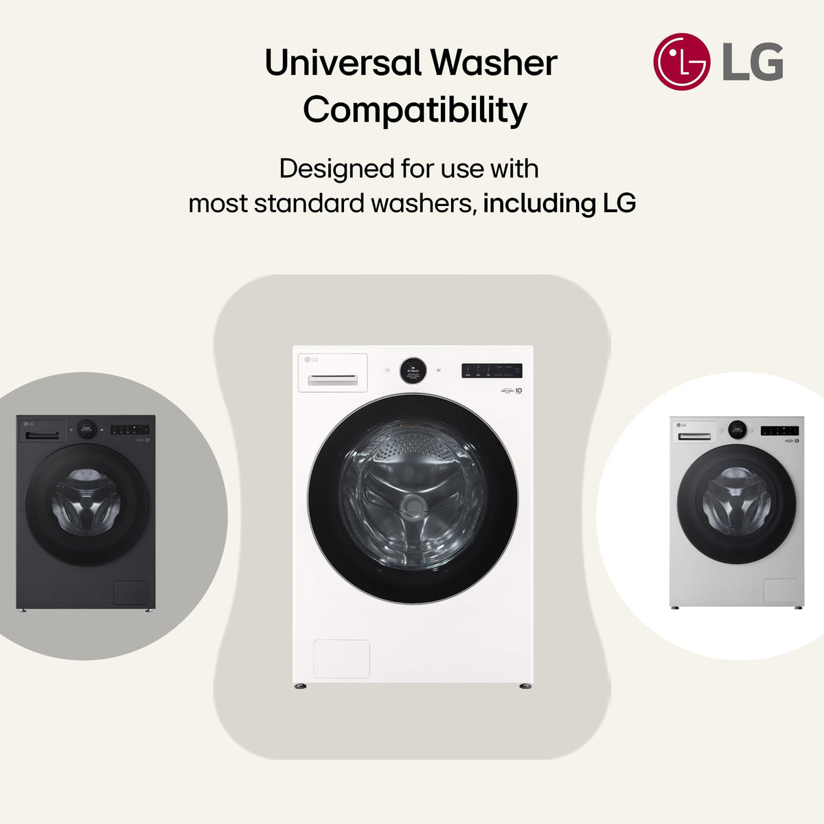LG Genuine Washer Water Supply Hoses – 4.9 ft, Hot