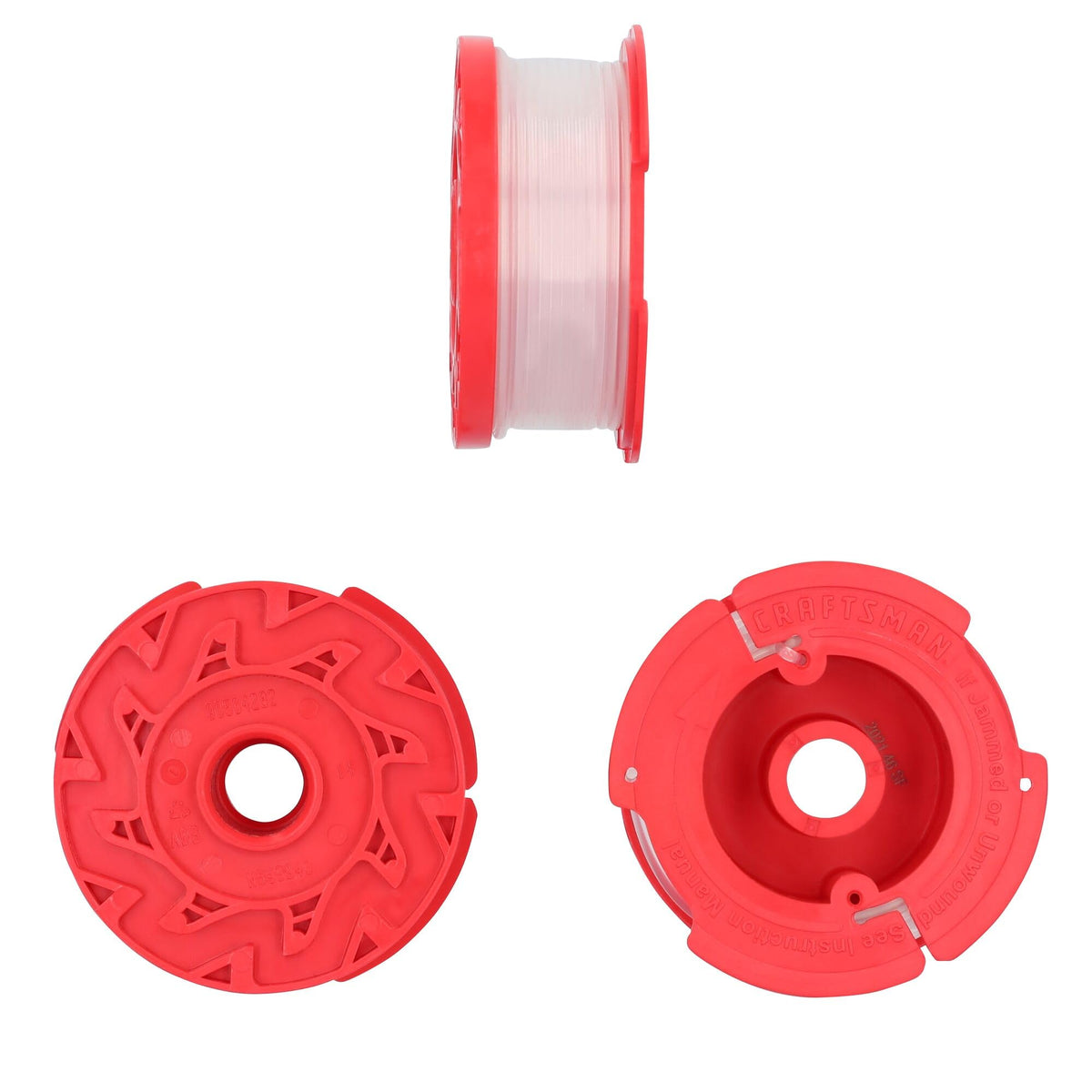 CRAFTSMAN Genuine OEM String Trimmer Line, Weed Eater and Weed Wacker String, 0.065- Inch, 30-Feet of Replacement Spool, 3-Pack Spools (CMZST0653)