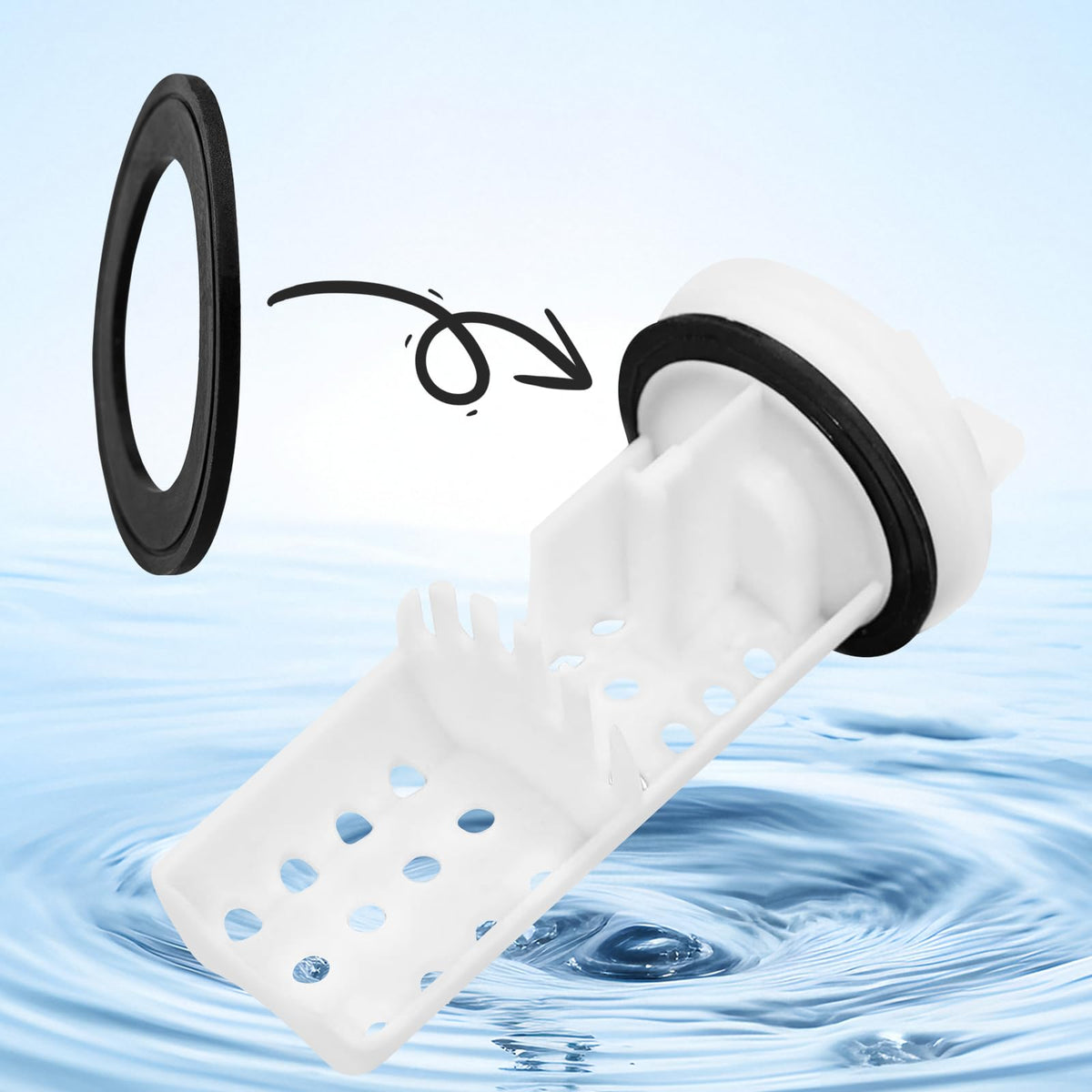 WH11X34741 Washer Drain Pump Filter gasket