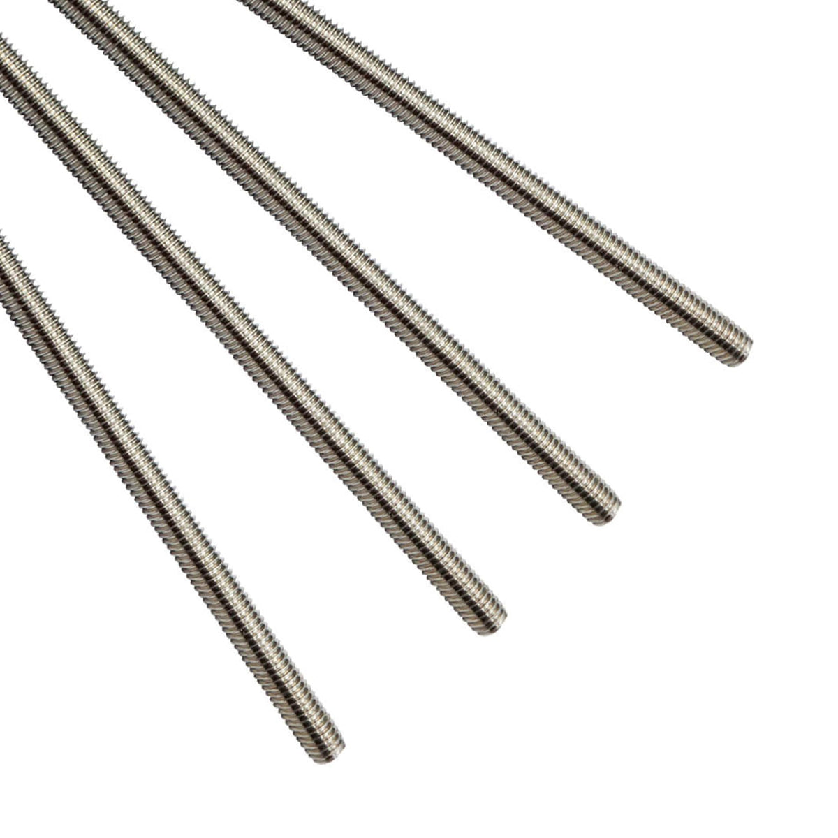 Aiwaiufu 48 Inch Stainless Steel Threaded Rods, 3/8"-16 Fully All Threaded Rods (Pack of 4)