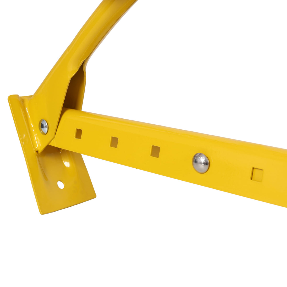Adjustable Brick Tongs Heavy Duty Brick Carrier Tool Paver Lifting Clamp with 26 Inch Jaw Width Yellow Powder Coated Steel Construction for Masonry Bricklaying and Hardscape Projects