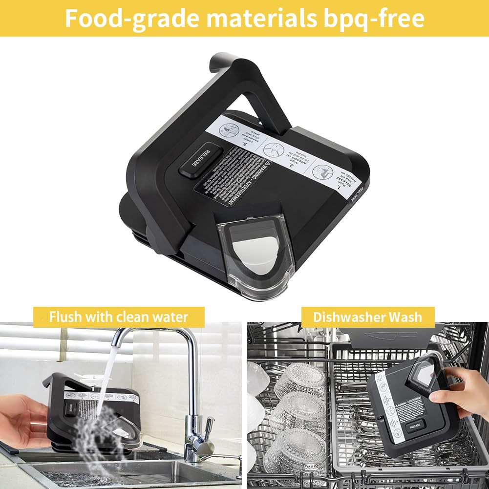 Blender Lid Replacement for Ninja 72 OZ Pitcher Locking Lid, Top Lid Cover Parts for BL642 BN701 BN751 BN801 BL610 DB751A CT610 Series,Compatible with old Model Pitcher with Rim Extension Only